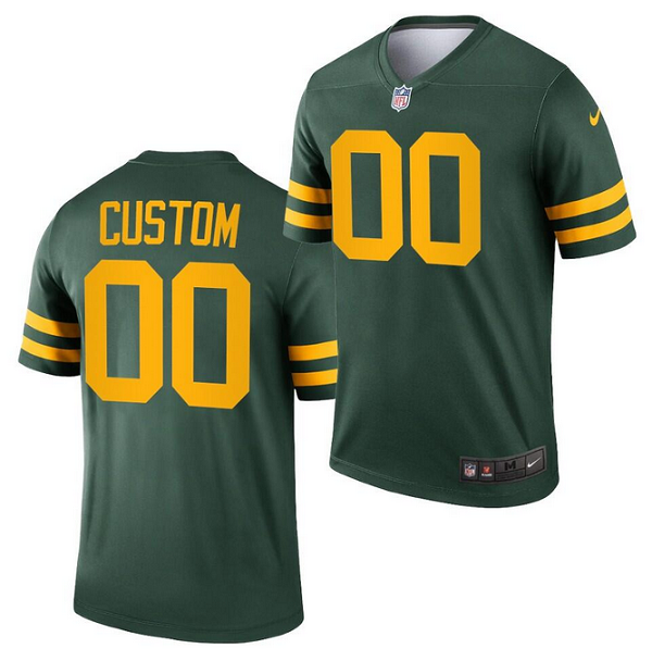 Men's Green Bay Packers ACTIVE PLAYER Custom 2021 Green Legend Stitched Jersey
